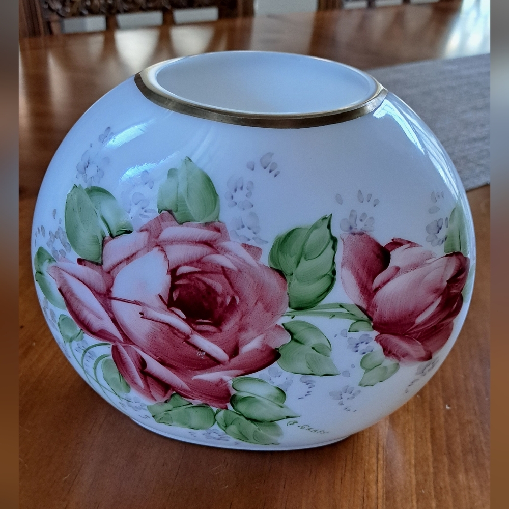 B. Graff Hand-Painted Floral Vase